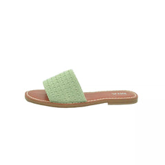 Women's Shoes MIA VIX Crochet Slide Sandals GS1295240 SAGE