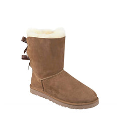 Women's Shoes UGG BAILEY BOW II Twinface Sheepskin Boots 1016225 CHESTNUT