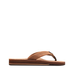 Rainbow Sandals Women's Double Layer Premier Leather Sandals w/Arch Support, Redwood