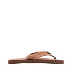 Rainbow Sandals Ladies Luxury Leather - Single Layer Arch Support, Nogalas Wood