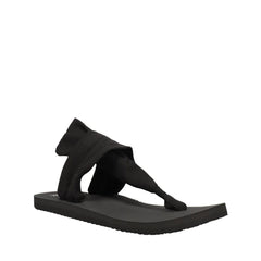 Women's Shoes Sanuk SLING SOFT TOP Casual Knit Sandals 1124153 BLACK