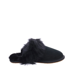 Women's Shoes UGG SCUFF SIS Suede Slide Slippers 1122750 BLACK