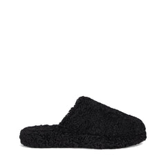 FitFlop Women's Iqushion D-Luxe Padded Teddy Mules, Black