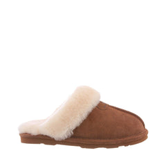 Women's Shoes Bearpaw LOKI II Scuff Suede Slippers 671W HICKORY