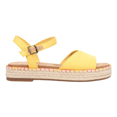 Women's Shoes TOMS ABBY Flatform Espadrille Sandals 10020816 YELLOW