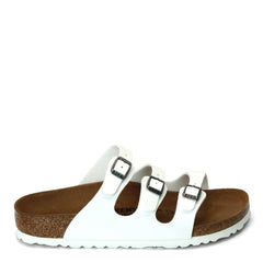 Women's Shoes Birkenstock FLORIDA Slide Sandals 1017067 WHITE BIRKO-FLOR