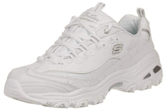 Skechers womens D'lites Fresh Start Memory Foam Lace-up Fashion Sneaker, White