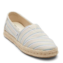 Women's Shoes TOMS ALPARGATA ROPE 2.0 Slip On Espadrilles 10020703 FOG STRIPES