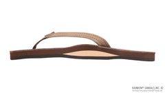 Rainbow Sandals Women's Single Layer Premier Leather Narrow Strap, Dark Brown