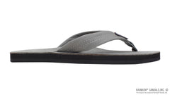 Rainbow Sandals Women's Single Layer Premier Leather Sandal, Grey