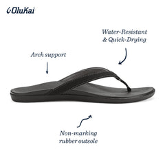 OluKai Ho'Opio Women's Beach Sandals, Quick-Dry Flip-Flop Slides