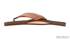 Rainbow Sandals Ladies Luxury Leather - Single Layer Arch Support, Nogalas Wood