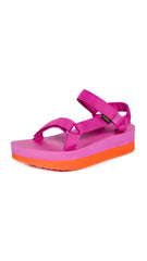 Teva Women's Flatform Universal Sandal, Rose Violet/Orangeade