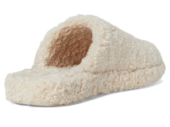 FitFlop Women's Iqushion D-Luxe Padded Teddy Mules, Milk Ice