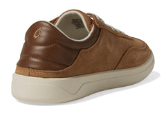 OluKai Men's P?nini Suede Sneaker, Tan/Toffee