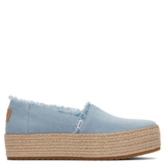 Women's Shoes TOMS VALENCIA Slip On Platform Espadrilles 10019798 LIGHT BLUE