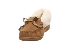 Women's Shoes Bearpaw INDIO Suede Moccasin Slippers 2165W HICKORY