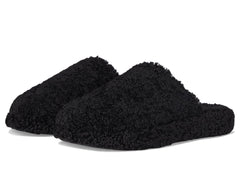 FitFlop Women's Iqushion D-Luxe Padded Teddy Mules, Black