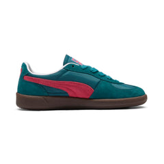 PUMA Women's Palermo Play Paris Sneaker, Cold Green/Tart Cherry White