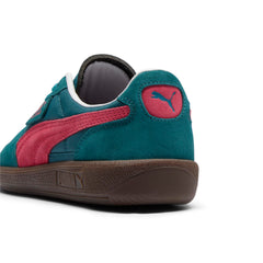 PUMA Women's Palermo Play Paris Sneaker, Cold Green/Tart Cherry White