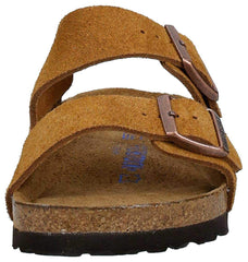 Birkenstock Women's Arizona Soft Footbed Sandals, Mink, Tan US