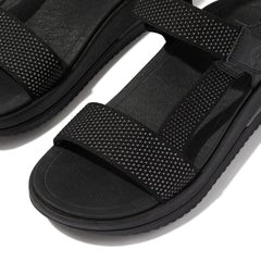 Women's Shoes Fitflop SURFF BACKSTRAP Wedge Sandals HK2-001 BLACK