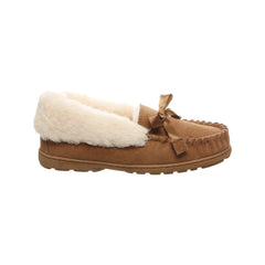 Women's Shoes Bearpaw INDIO Suede Moccasin Slippers 2165W HICKORY