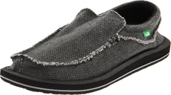 Men's Shoes Sanuk CHIBA Slip On Sidewalk Surfers Loafers SMF1047 BLACK