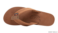 Rainbow Sandals Women's Double Layer Premier Leather Sandals w/Arch Support, Redwood