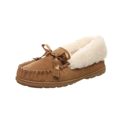 Women's Shoes Bearpaw INDIO Suede Moccasin Slippers 2165W HICKORY