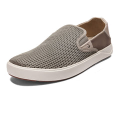 OLUKAI Lae'ahi Men's Slip On Sneaker, Removable Gel Insert, Clay/Clay