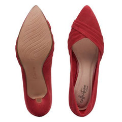 Linvale Grand Red Suede - 26147339 by Clarks