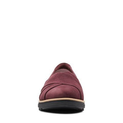 Sharon Form Burgundy Suede - 26147763 by Clarks