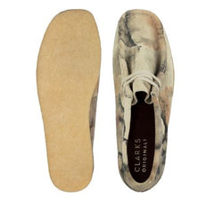 Wallabee Off White Camo - 26148590 by Clarks