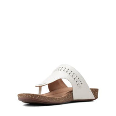 Un Perri Vibe White Leather - 26151714 by Clarks