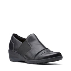 Rosely Step Black Leather - 26153897 by Clarks