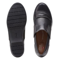 Rosely Step Black Leather - 26153897 by Clarks