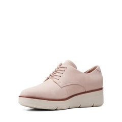 Shaylin Lace Dusty Pink Suede - 26157516 by Clarks